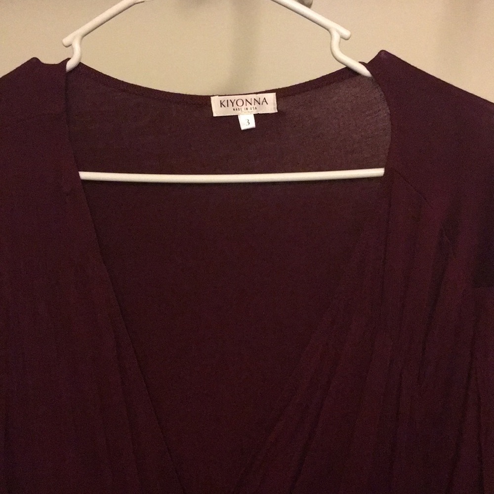 Kiyonna burgundy maxi dress